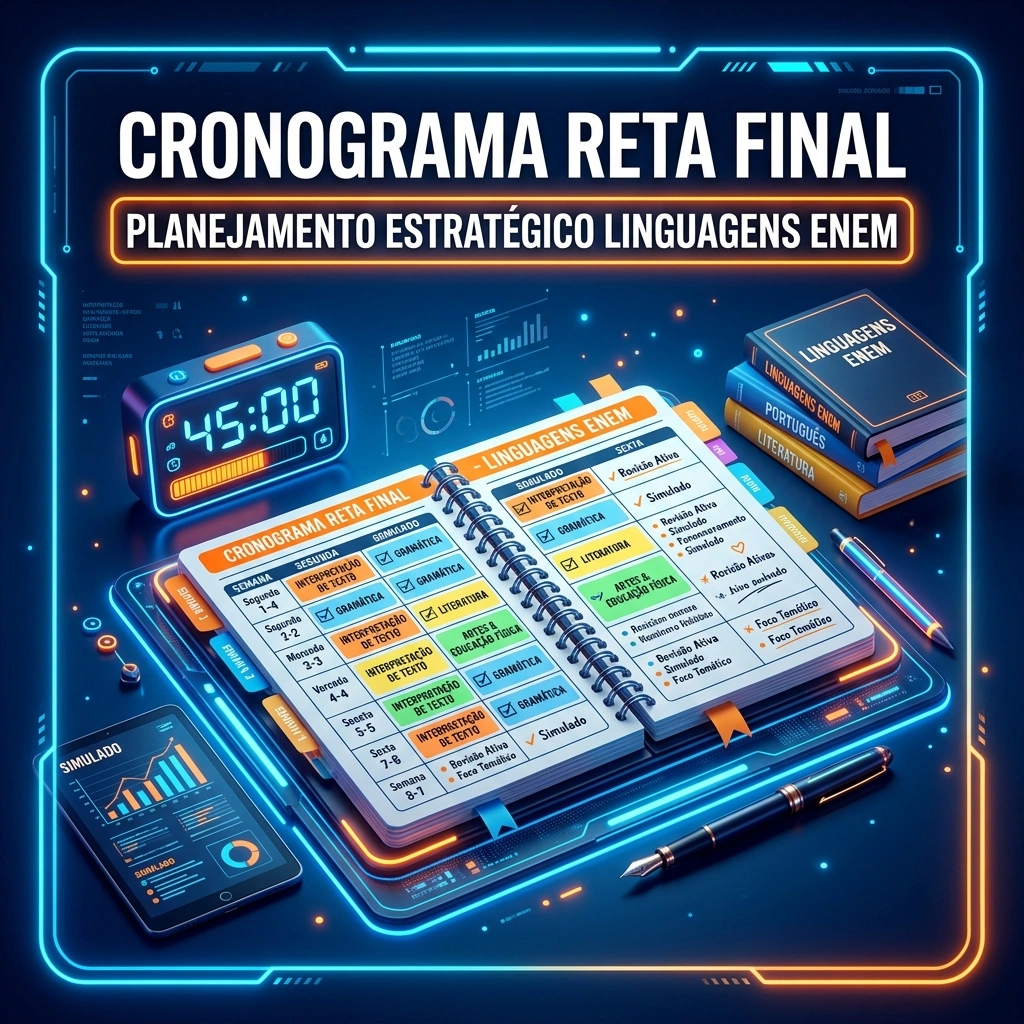 Bônus 3 - Cronograma Reta Final Português e Linguagens ENEM