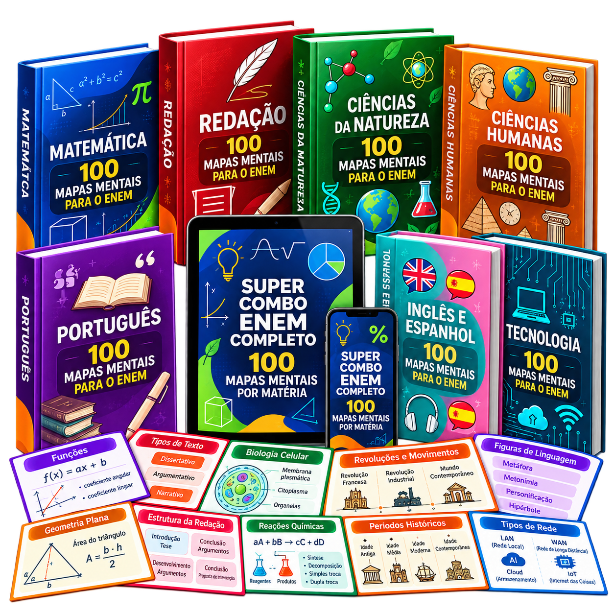 Super Combo ENEM Completo 7 em 1 + Simulado