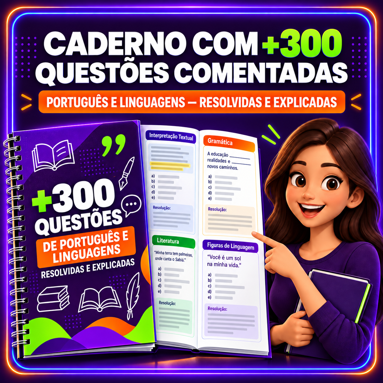 Bônus 1 - Caderno de Questões Português e Linguagens Comentadas
